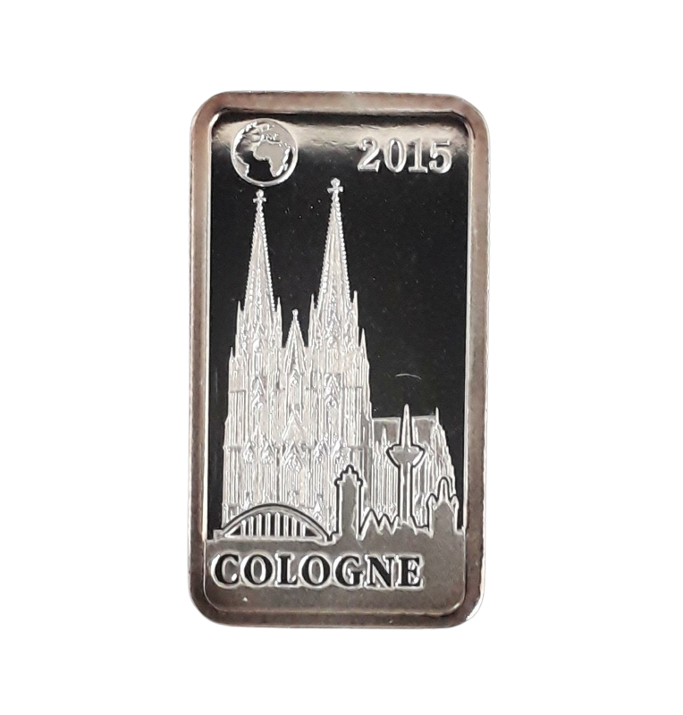 Islas Salomón ½ Dólar 2015 Catedral de Colonia